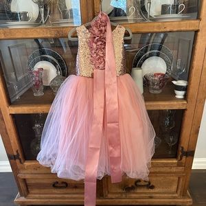 Kids sequined tulle dress!